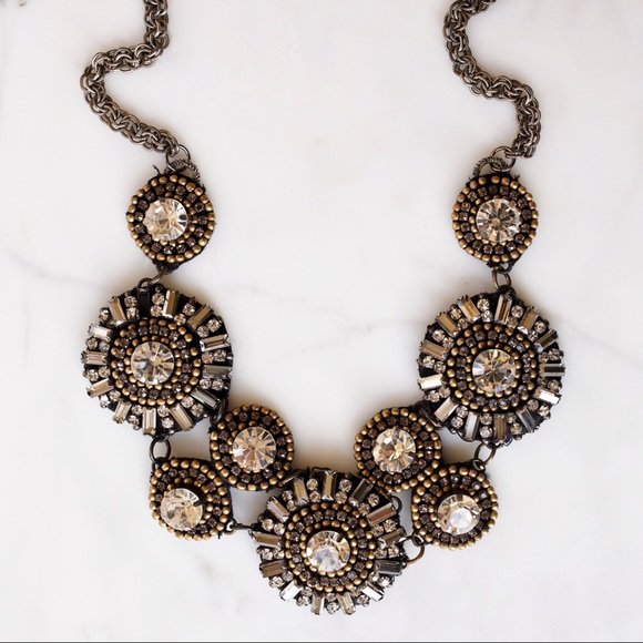 Anthropologie Jewelry - Anthropologie celestial sphere bib necklace